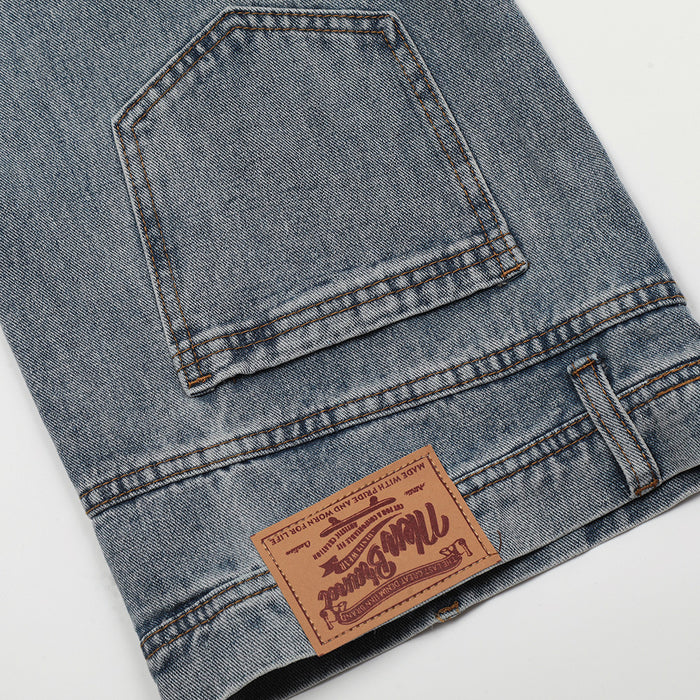 Fashion Personality Reverse Wear Jeans Men