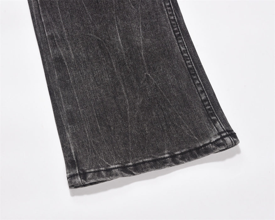 Washed Wear-white Jeans For Men